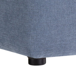 Wyld And Coco Blue Polyester Footstool 38 X 38 Cm Square Seat - Compact Ottoman For Small Spaces - thumbnail 6