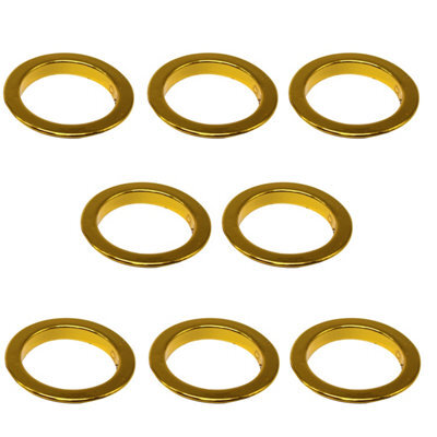 Neel Blue 40mm Curtain Eyelets Round Plastic Eyelets, Gold - 8Pcs - image 1