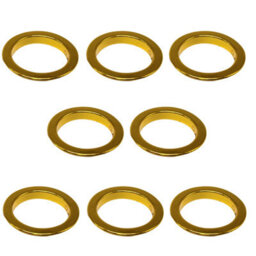 Neel Blue 40mm Curtain Eyelets Round Plastic Eyelets, Gold - 8Pcs