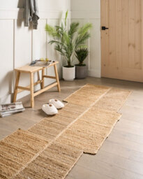 Beliani Rug Sangli Beige 80 X 300 Cm Jute - thumbnail 2