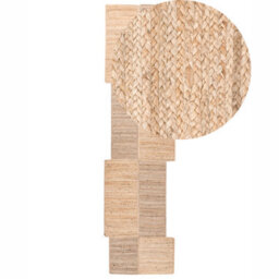 Beliani Rug Sangli Beige 80 X 300 Cm Jute - thumbnail 1