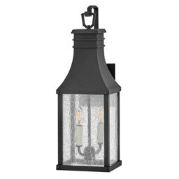 Luminosa Lighting Elstead Beacon Hill 2 Light Medium Outdoor Wall Lantern Museum Black Ip44 - thumbnail 1