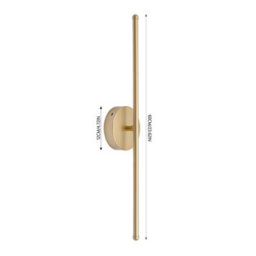 Living And Home 60 Cmh Gold Rechargeable Dimmable Led Wall Light With Remote Control - thumbnail 9