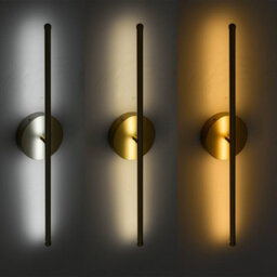 Living And Home 60 Cmh Gold Rechargeable Dimmable Led Wall Light With Remote Control - thumbnail 3