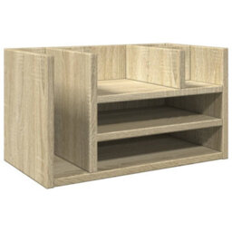 Walplus Desk Organiser Sonoma Oak 44.5X24X25 Cm Engineered Wood - thumbnail 2