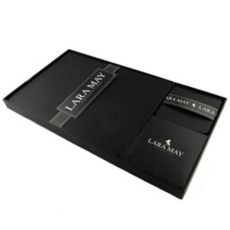 Lara-May Set Of 8 Jet Black Recycled Leather Placemats And 8 Leather Coasters - thumbnail 5