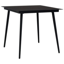 Berkfield 5 Piece Outdoor Dining Set Pvc Rattan Black - thumbnail 3