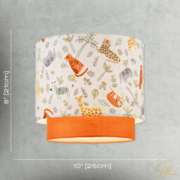 Happy Homewares Safari Animals Childrens Pendant Light Shade With Double Tier Design - thumbnail 7