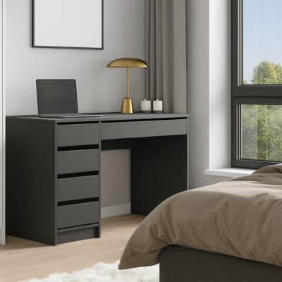 Ada Desk Sturdy Laminated Board Construction With Durable Abs Edging Anthracite - image 1