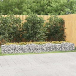 Walplus Arched Gabion Raised Bed 400X50X50 Cm Galvanised Iron - thumbnail 1