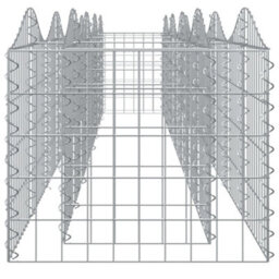 Walplus Arched Gabion Raised Bed 400X50X50 Cm Galvanised Iron - thumbnail 4