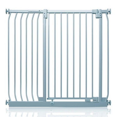 Safetots Extra Tall Elite Safety Gate, 107Cm - 116Cm, Matt Grey, Extra Tall 96.8Cm In Height, Pressure Fit Stair Gate - image 1