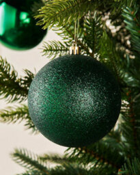 WeRChristmas Christmas Green Shatterproof Christmas Baubles, 9 Pack, 10 Cm - thumbnail 4