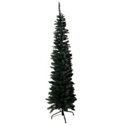 Samuel Alexander 6.5Ft (2M) Pencil Style Slim Artificial Christmas Tree In Green - thumbnail 8