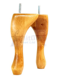 L&F Queen Anne Wooden Legs 250mm High Oak Wash Set Of 4 Replacement Furniture Feet  M10 - thumbnail 7