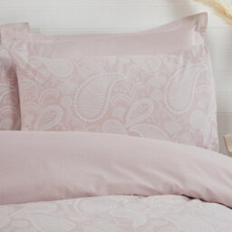 Smart Living Luxury Polycotton Paisley Floral Duvet Cover With Pillowcases - thumbnail 2