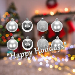Christmas Bauble Decoration Hanging Tree Ornament X 8 5Cm Silver - thumbnail 4