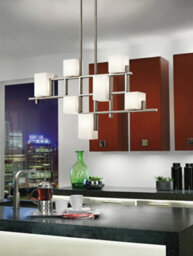 Elegant 7 Bulb Classic Pewter Chandelier Pendant Light With Led G9 Bulbs - thumbnail 2