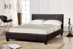Comfy Living 4Ft Prado Faux Leather Ottoman Storage Bed In Black - thumbnail 1