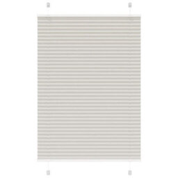 Berkfield Pleated Blind Light Grey 85X100 Cm Fabric Width 84.4 Cm Polyester - thumbnail 1