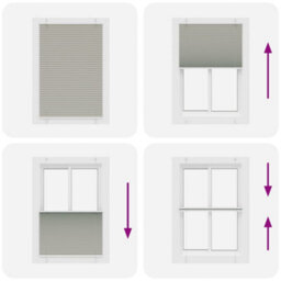 Berkfield Pleated Blind Light Grey 85X100 Cm Fabric Width 84.4 Cm Polyester - thumbnail 5