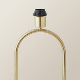 Valuelights Antonia Brushed Gold Metal Oval Stem Table Lamp Base - thumbnail 4