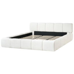 Beliani Bed Fabric Orville 180 X 200 Cm (Eu Super King) Off-White - thumbnail 4