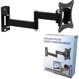 Kenable Double Arm Cantilever Tilt & Swivel Mounting Bracket 10 To 27 Inch Tv - thumbnail 3