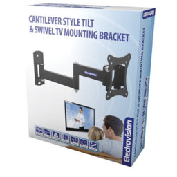 Kenable Double Arm Cantilever Tilt & Swivel Mounting Bracket 10 To 27 Inch Tv - thumbnail 2