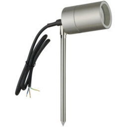 First Choice Lighting Set Of 2 Blaze Stainless Steel Outdoor Spike Lights - thumbnail 3