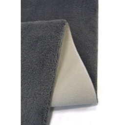 Melrose Plain Charcoal Anti Slip Washable Large Area Rug Mat 150/200Cm - thumbnail 3