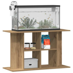 Walplus Artisan Oak Aquarium Stand 100X40X60 Cm Engineered Wood Fish Tank Cabinet - thumbnail 3