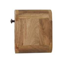 Wyld Haus Cagliari Mini Curved Oak-Finish Mango Wood Bedside With Drawer And Shelf - thumbnail 8