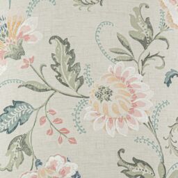 Blue & Cream Floral Cylinder Lamp Shade (D)30Cm - thumbnail 7