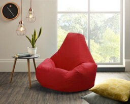 Beautiful Beanbags Adult Highback Beanbag For Indoors Or Outdoors Ready Filled Bean Bags - Red - thumbnail 2