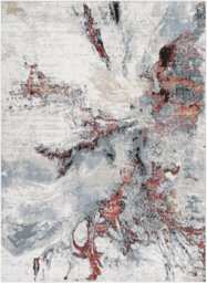 Livabliss Jolie-Abstract Burgundy Grey Beige Black Modern Marble Living Dining Bedroom Rug 200 X 275 Cm Easy Care, Non Shedding - thumbnail 1
