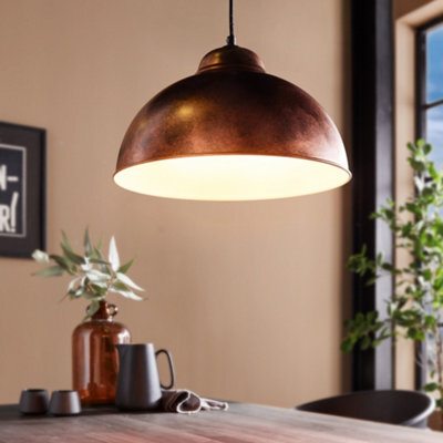 Eglo Truro 2 Antique Copper Industrial Pendant Light - image 1