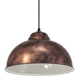 Eglo Truro 2 Antique Copper Industrial Pendant Light - thumbnail 3