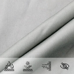 Berkfield Sun Shade Sail Light Grey 3X3 M 100% Polyester Oxford - thumbnail 8