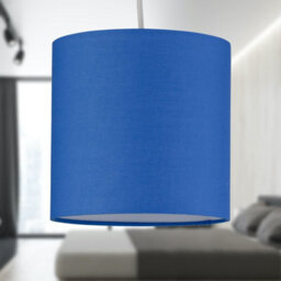 First Choice Lighting Royal Blue Textured Cotton 17Cm Table Lamp Shade - thumbnail 7