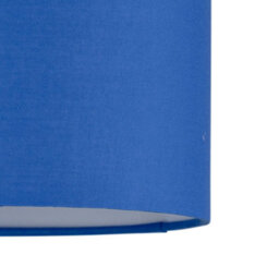 First Choice Lighting Royal Blue Textured Cotton 17Cm Table Lamp Shade - thumbnail 4