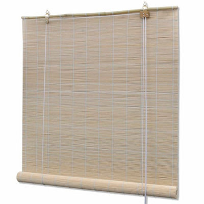 Berkfield Eco-Friendly Natural Bamboo Roller Blinds 2 Pcs 120X160 Cm - image 1