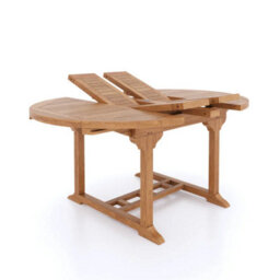 Eterna Lyon Teak Garden Outdoor Dining Table & 4 Seat Chair Set - With Green Cushions - thumbnail 7