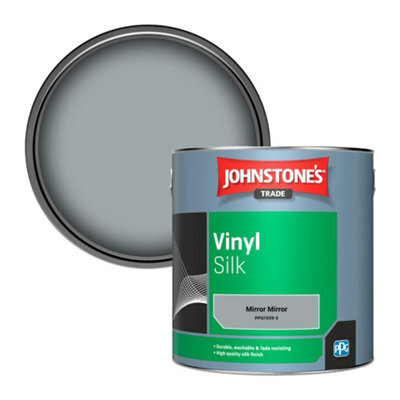 Johnstone's Trade Vinyl Silk Walls & Ceilings Emulsion Paint Mirror Mirror (Ppg1039-3) 2.5L - image 1
