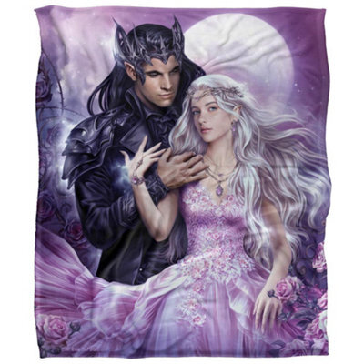 Jq Licensing The Enchanted Ones Elves Silky Supersoft Blanket Multicoloured (152Cm X 127Cm) - image 1