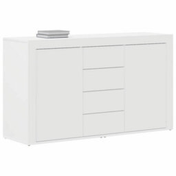 Berkfield White Sideboard White Wood 120 X 36 X 69 Cm Storage - thumbnail 3