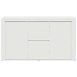 Berkfield White Sideboard White Wood 120 X 36 X 69 Cm Storage - thumbnail 6