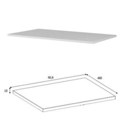 Heze Furniture Trend Herringbone Pattern Door 60Cm Bathroom Cabinet Vanity Unit With Worktop White - thumbnail 7