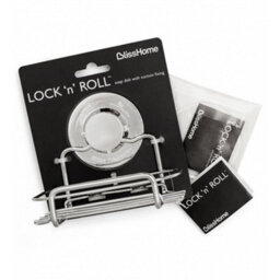 Blisshome Lock 'n' Roll Chrome-Plated Steel Suction Cup Soap Dish - thumbnail 2