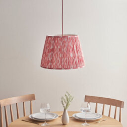 Loops Stylish 2 Pack Coral Pink Pendant Lights With Brushed Aged Brass Finish - thumbnail 3